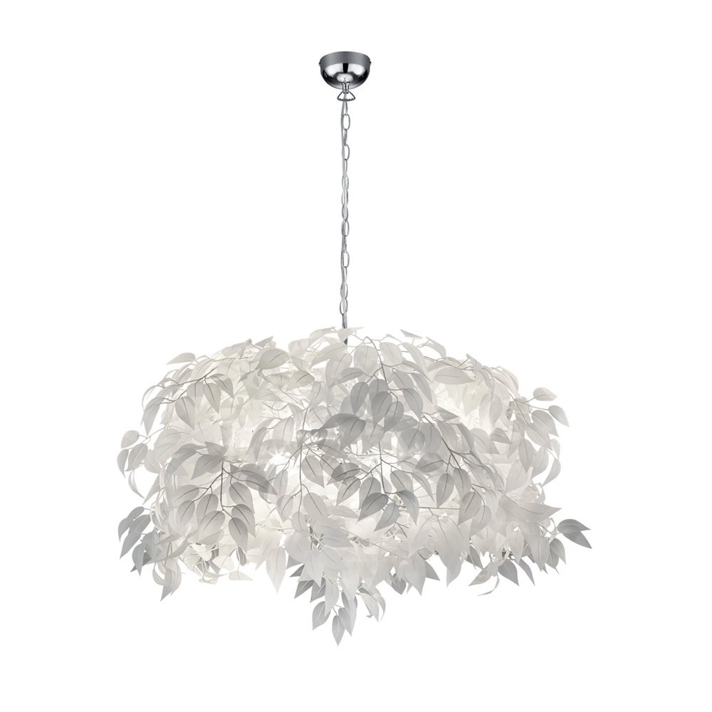 Lampe à suspension Leavy Abat-jour gris 70 cm