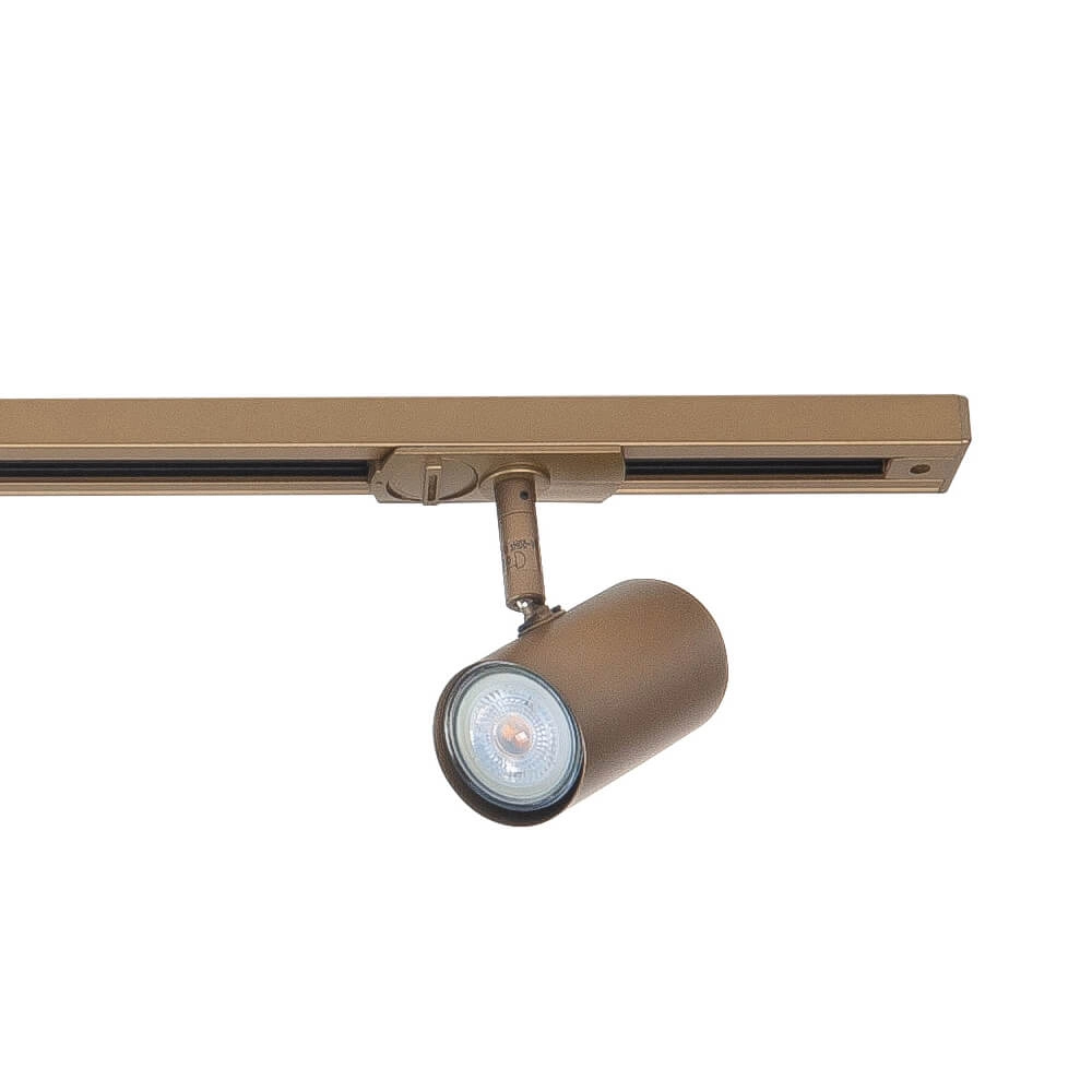 Jeu de rails monophasés 100cm Cilinder or avec 3 points Highlight 8718379047220
