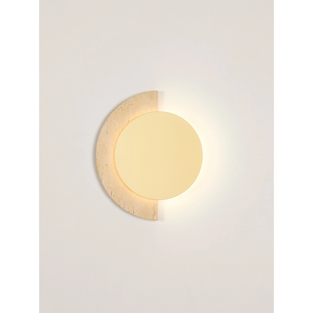 Lampe murale de conception Molli travertin Ø 21cm Lyora 5212063501317
