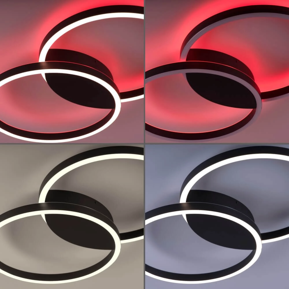 Plafonnier design Q-Marko autour Paul Neuhaus 4012248366615