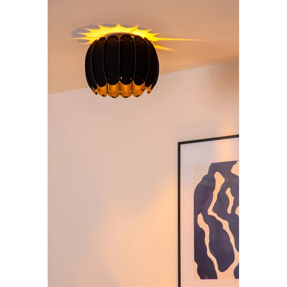 Lampe de plafond Spencer Ø 30cm noir Lucide 5411212343642