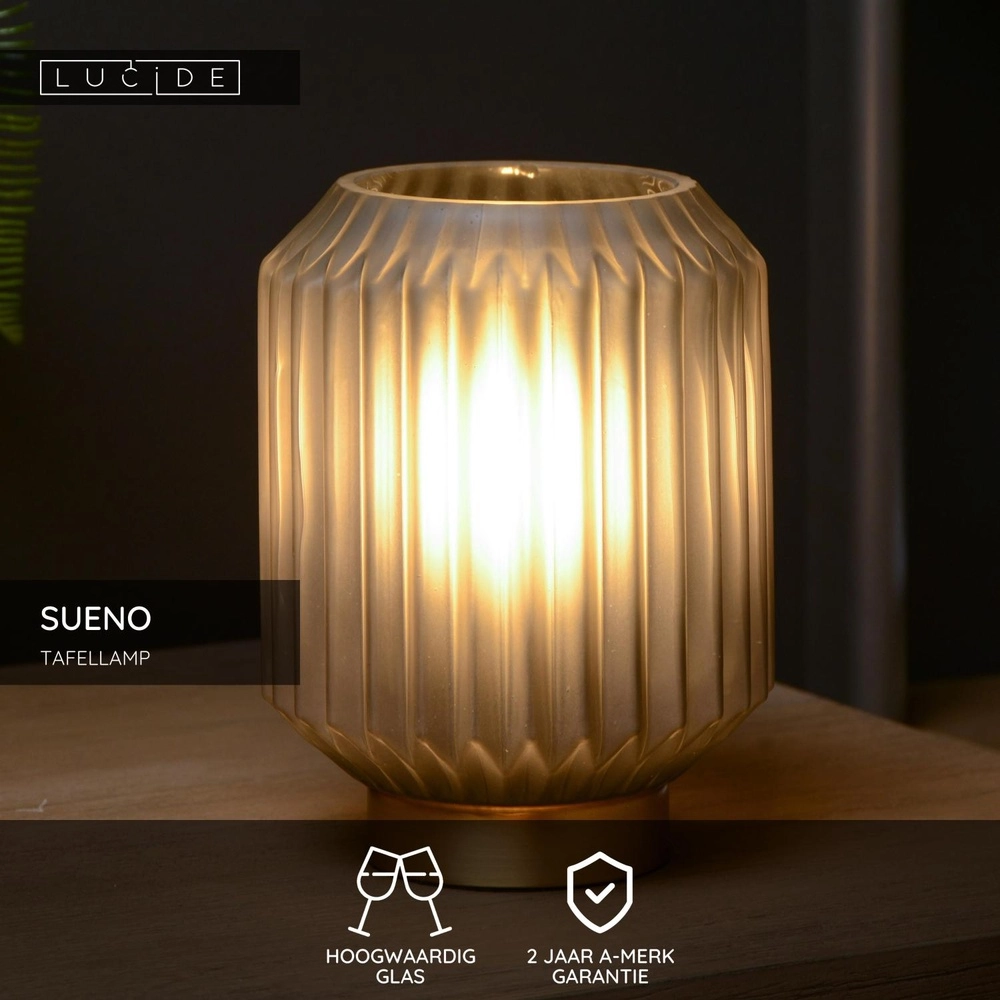 Lampe de table Sueno gris Lucide 5411212451484