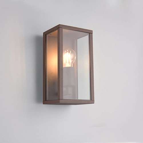 Lampe murale moderne Garonne S brun rouille