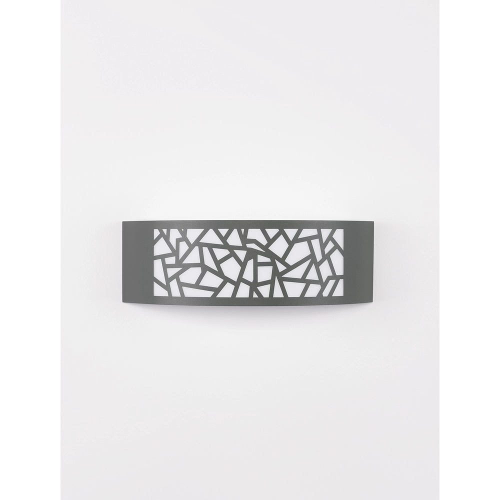 Applique murale grise Zenith ovale Lyora 5212017435521