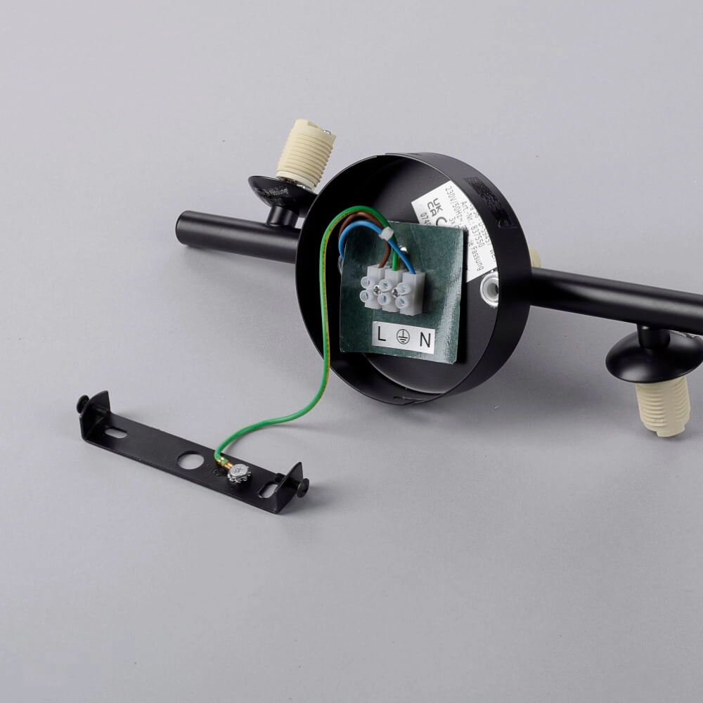 Applique noire Popsicle 3 lumières Paul Neuhaus 4012248375501