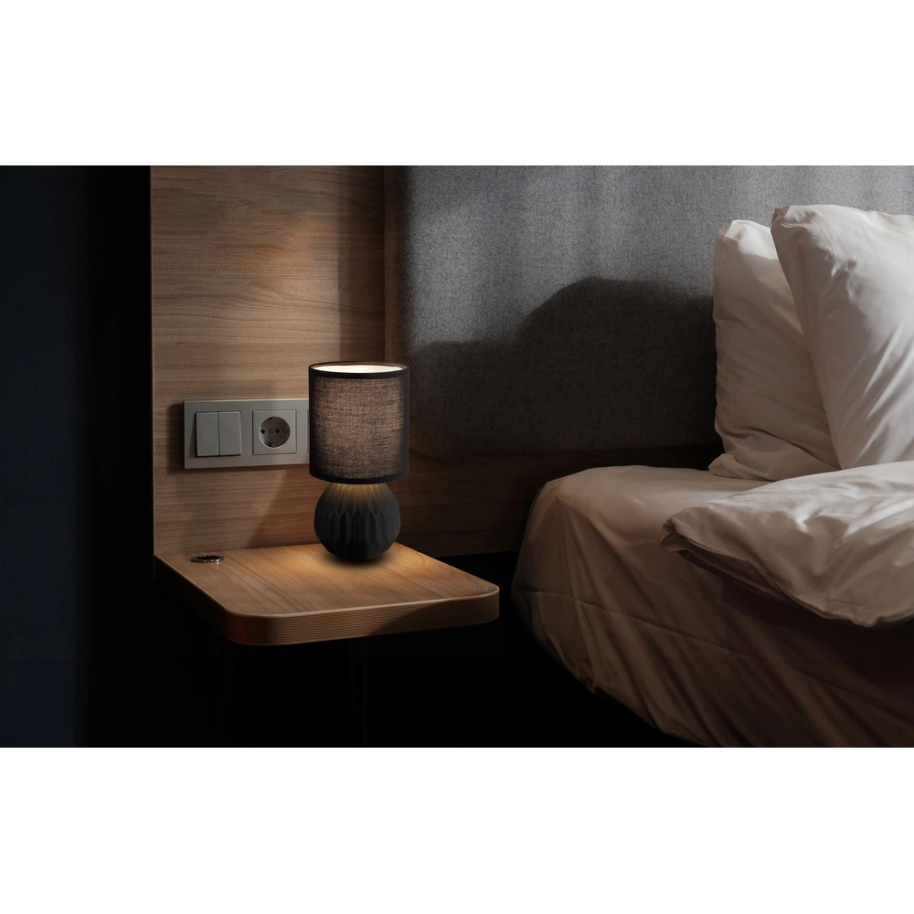 Lampe de table de conception Sylas Noir Globo 9007371484508