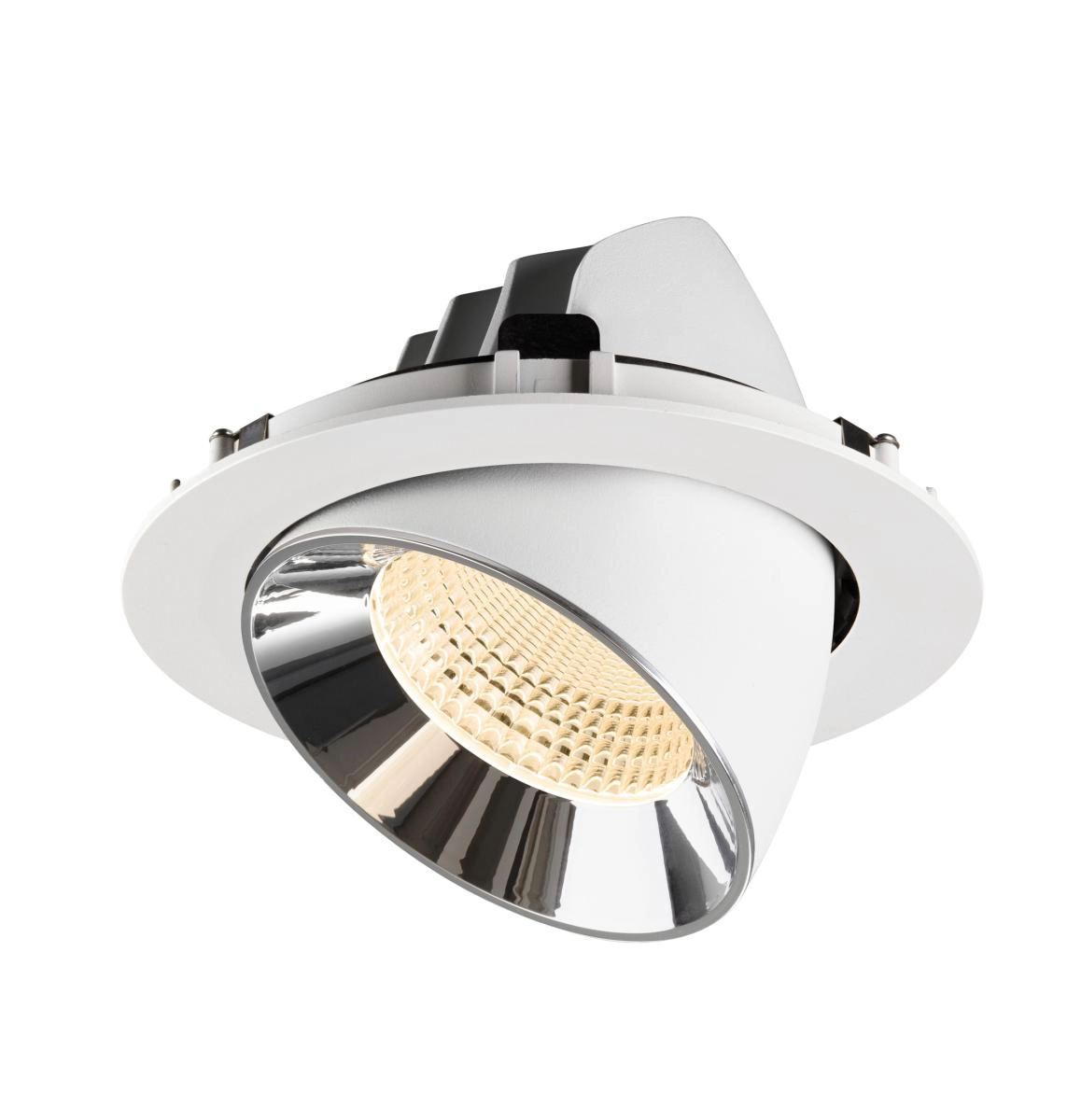 Spot encastré Numinos Gimble XL Blanc/Chrome 2700K - 55 deg SLV 4024163308731