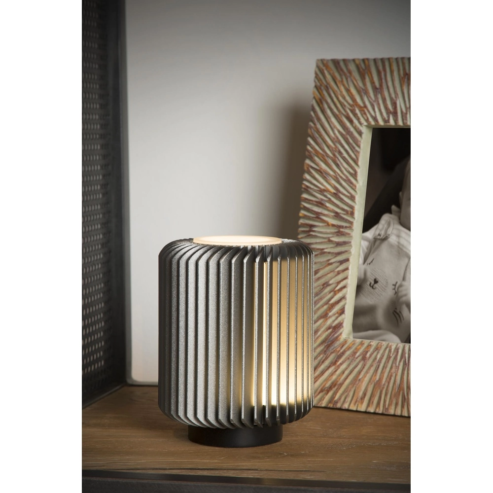 Lampe de table Turbin gris Lucide 5411212262660