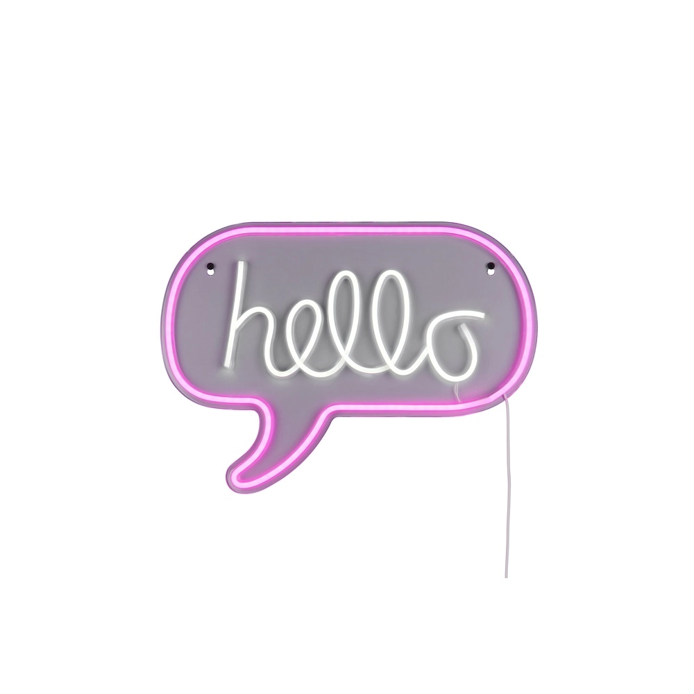 Applique murale néon Hello rose Trio 4017807657463
