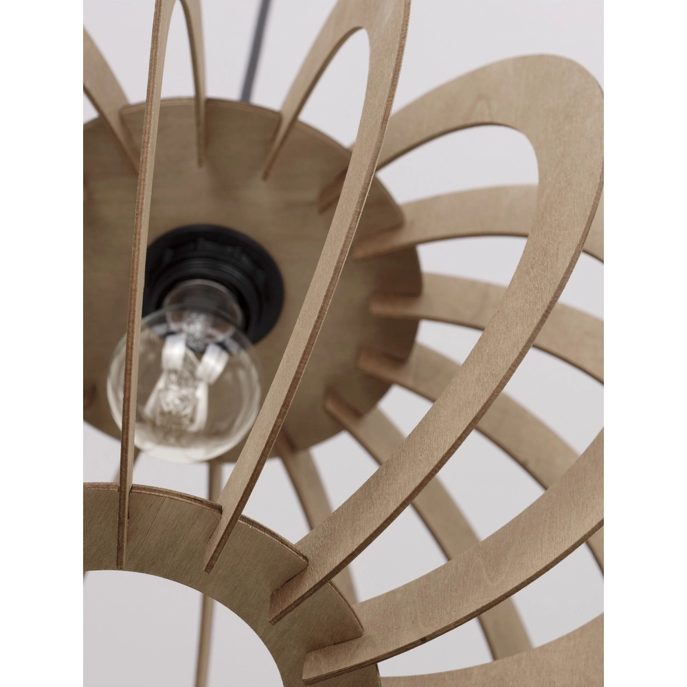 Suspension en bois Ottoline foncé Ø 40cm Lyora 5212017436207
