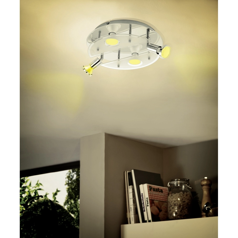 Lampe de plafond Cabo-C chrome rond Eglo 9002759753818