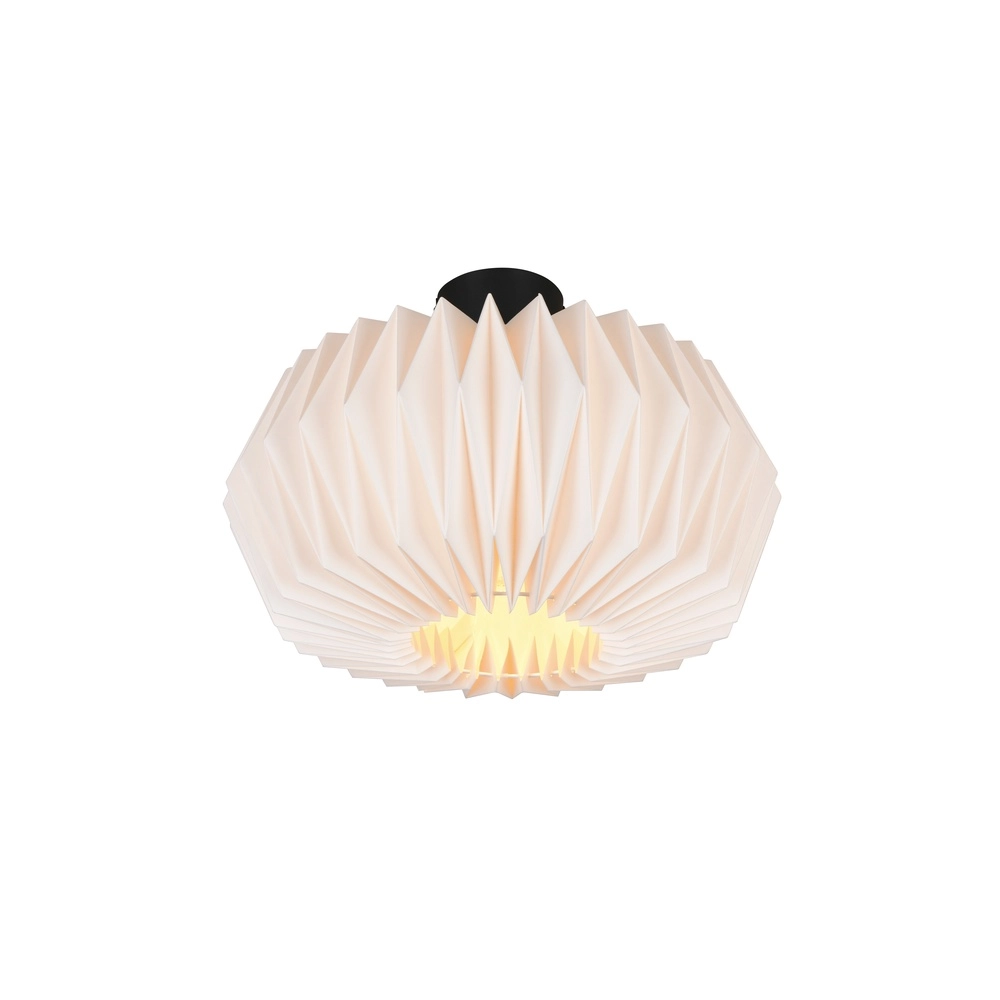 Lampe de plafond moderne Larima noir et blanc