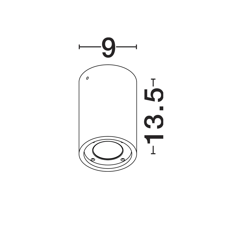 Spot de plafond Par Béton noir Lyora 5212017469069