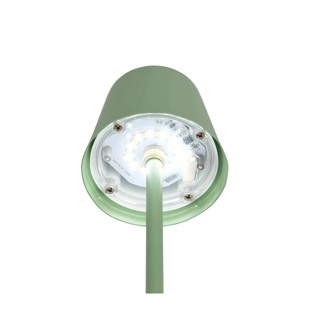 Lampe de table rechargeable Diaz vert Trio 4017807644807