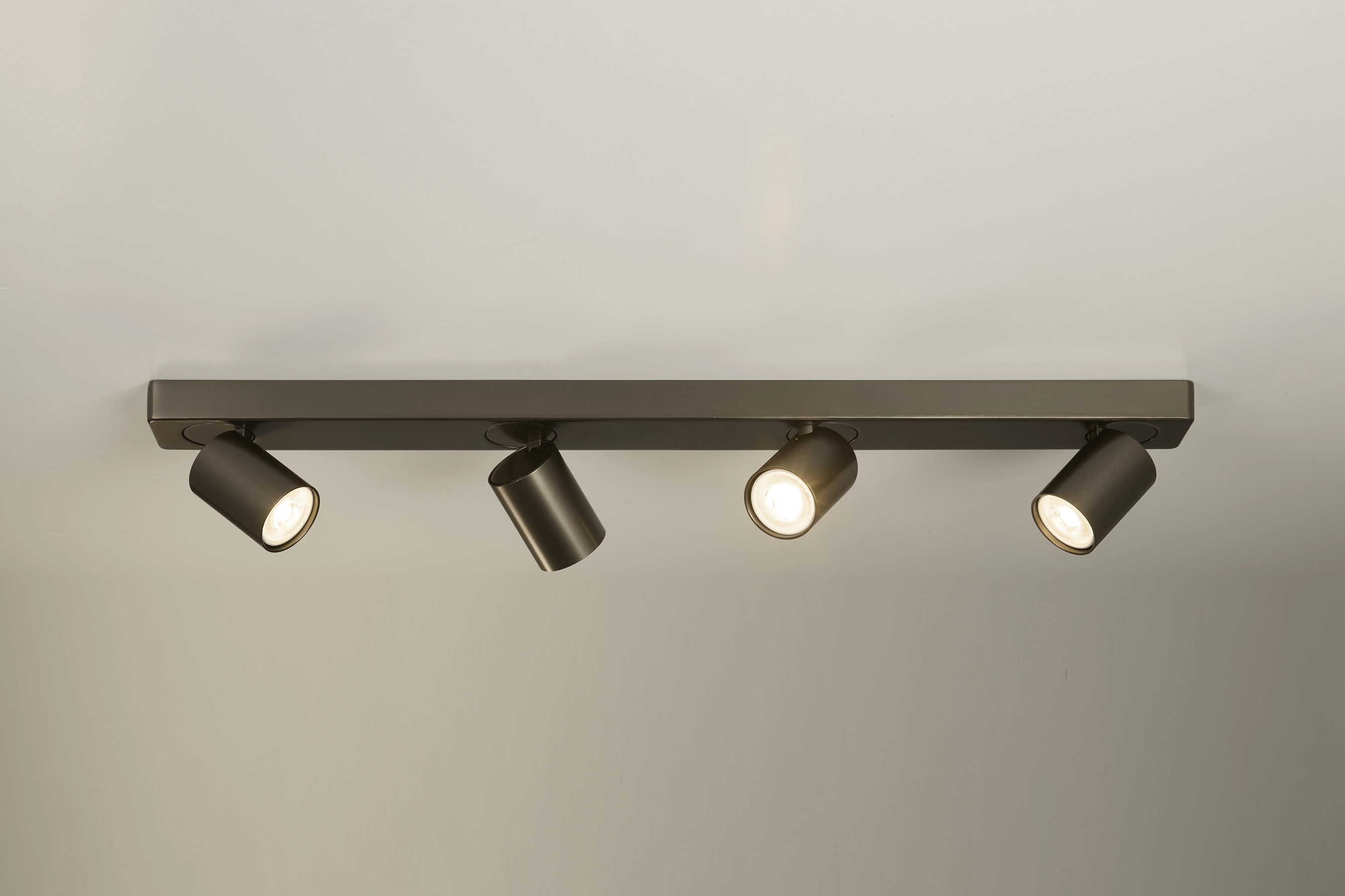 Lampe de plafond Moon 4 bronze rectangulaire