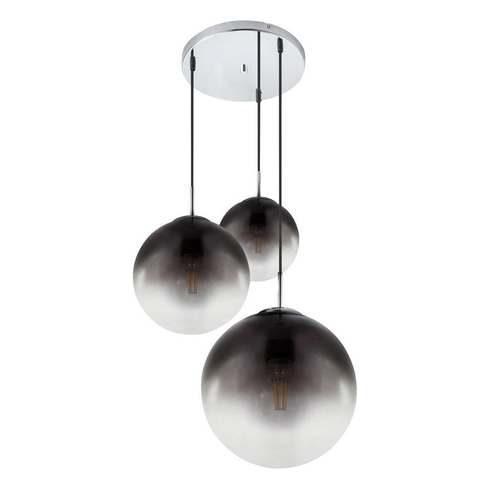 Lampe pendante à 3 lampes Varus Chrome Globo 9007371377473