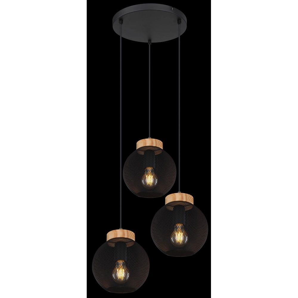 Lampe pendante noire Pablo Maillage Globo 9007371417551