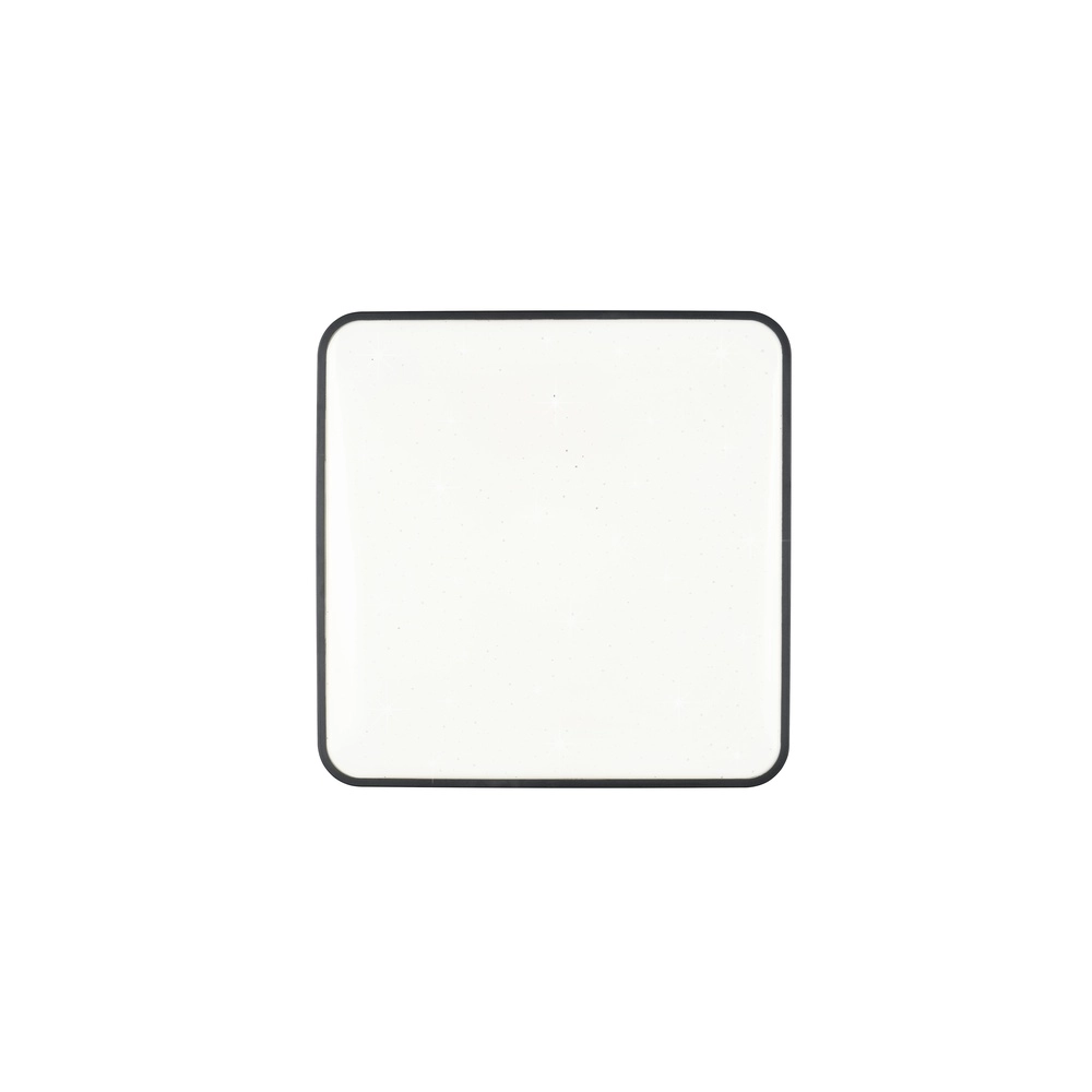 Lampe de plafond Relus Carré noir 27 x 27 cm Trio 4017807704716