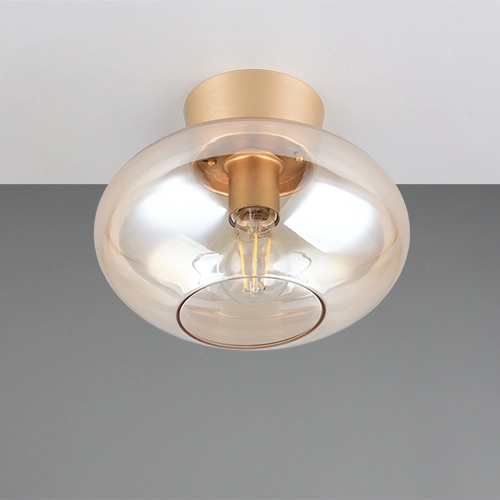 Lampe de plafond Sidera ambre Ø 26cm Trio 4017807697261