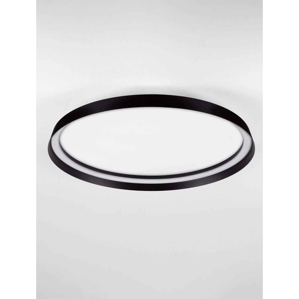 Plafonnier design Ormi Ø 60cm noir Lyora 5212017463135