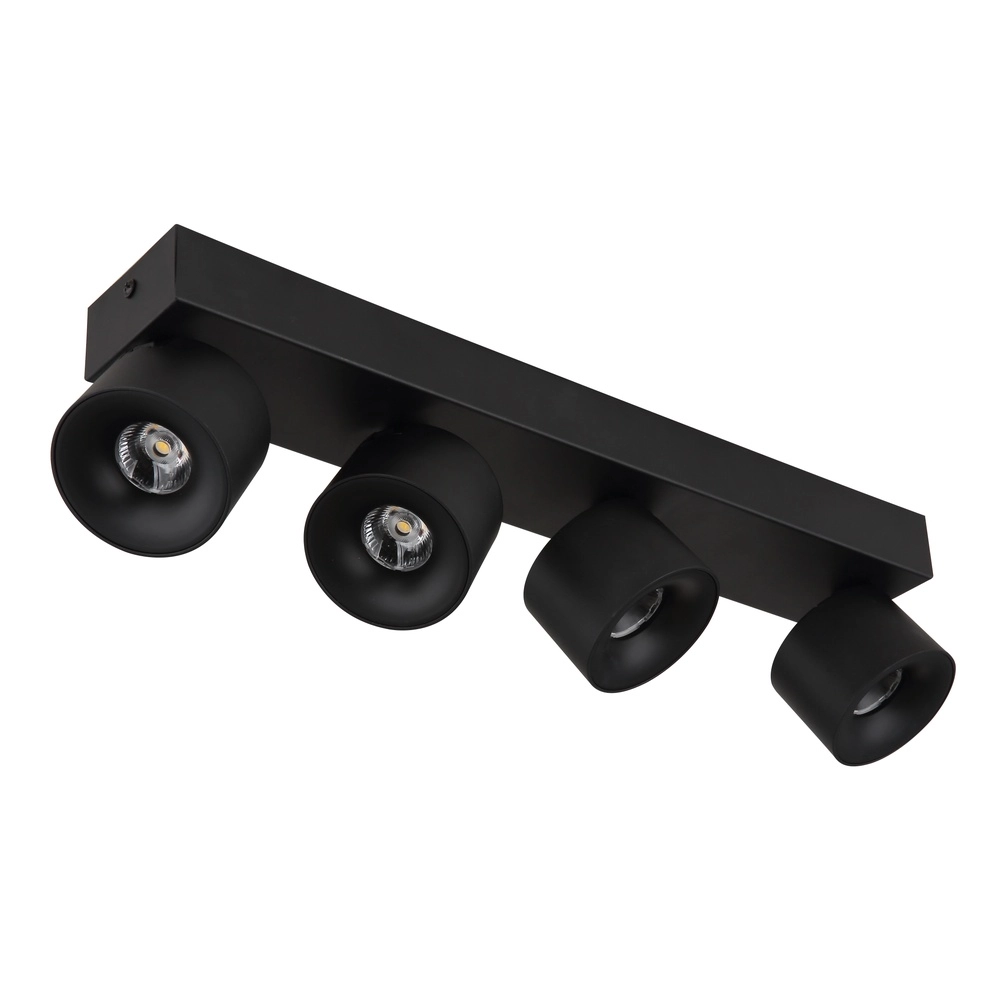 Lampe de plafond élégante Rae Noir à 4 lumières Globo 9007371459643
