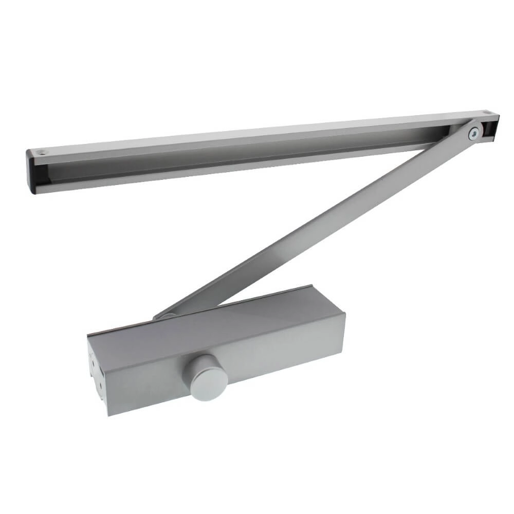 Ferme-porte Closura avec bras coulissant DR124 gris