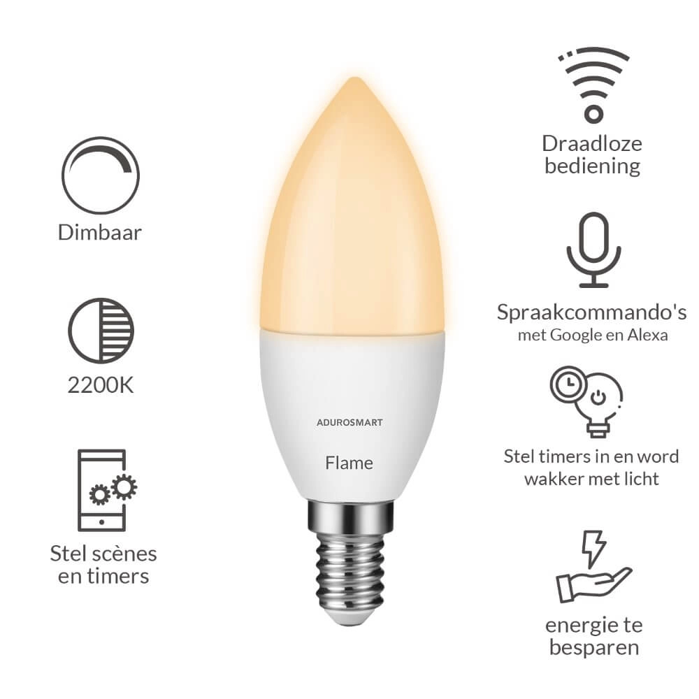 E14 - 470 lumen - 2200K AduroSmart 644558228648