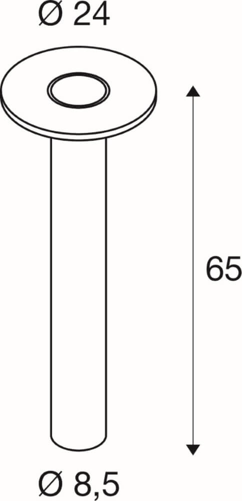 Lampe sur pied LED I-Ring 65 cm - anthracite SLV 4024163275163