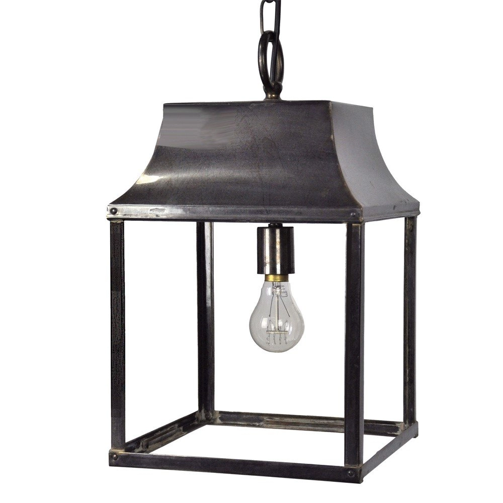 Lampe suspendue rurale Strathmore M cuivre flammé (ab) Limehouse