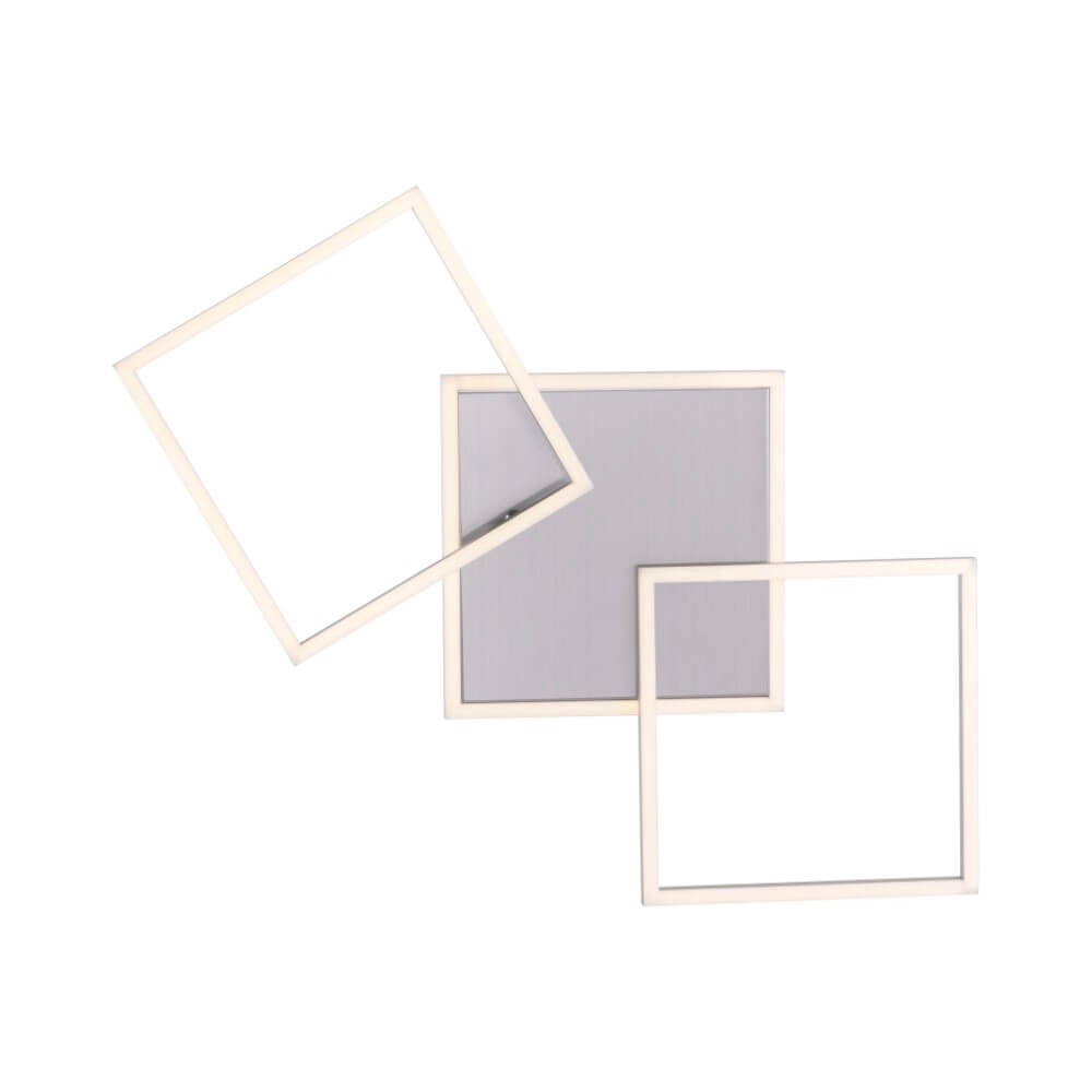 Plafonnier Iven 64 cm - acier inoxydable 3000K Just Light 4043689972950