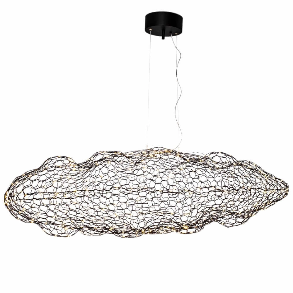 Lampe suspendue Hayden noir mat 50cm