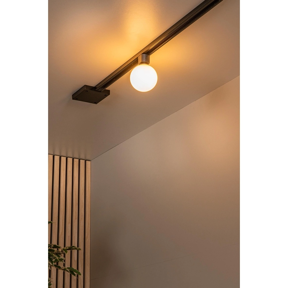 Spot ferroviaire Track Tycho Noir monophasé avec blanc Lucide 5411212093912