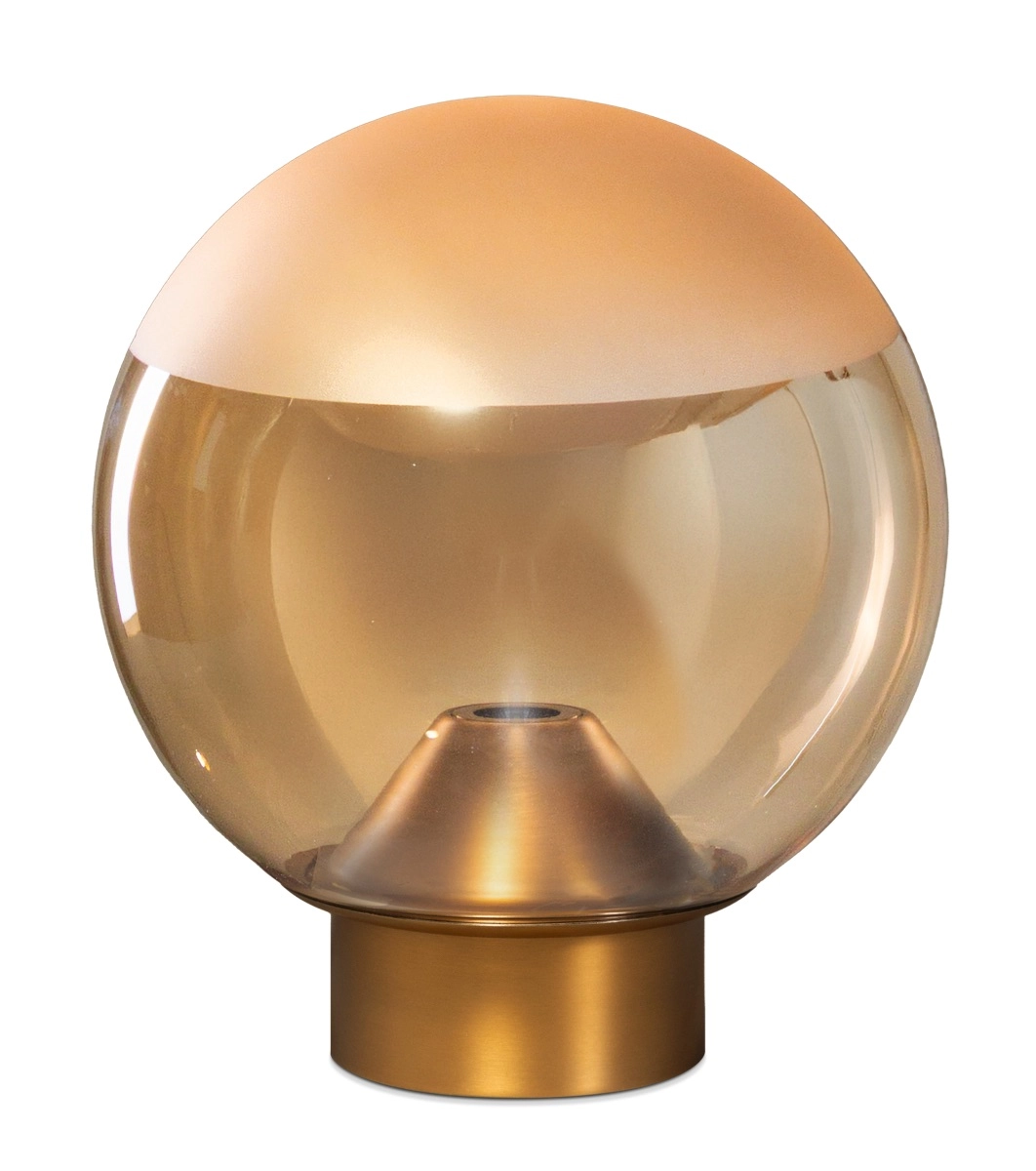 Lampe de table avec boule en verre Yvonne