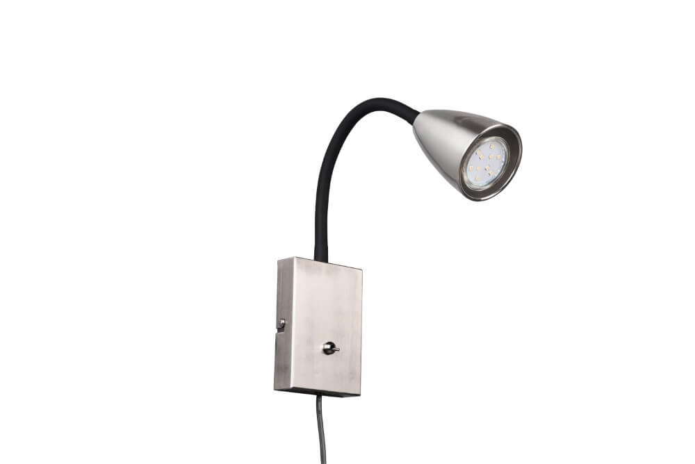 Lampe de lecture flexible Wanda Acier inoxydable