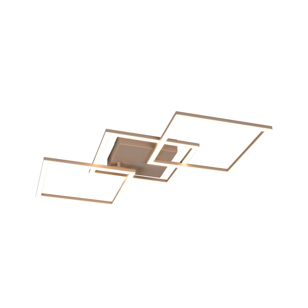 Lampe de plafond moderne Trail 74,5 cm brun sable