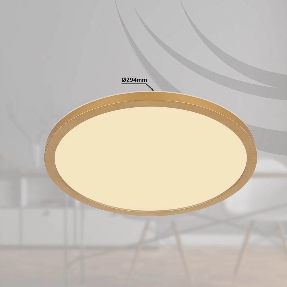 Éclairage de plafond Sapana Ø 29,4 cm d’or Globo 9007371454419