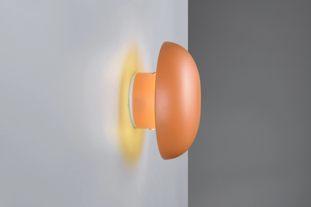 Applique murale orange Davey Ø 15cm Trio 4017807643831