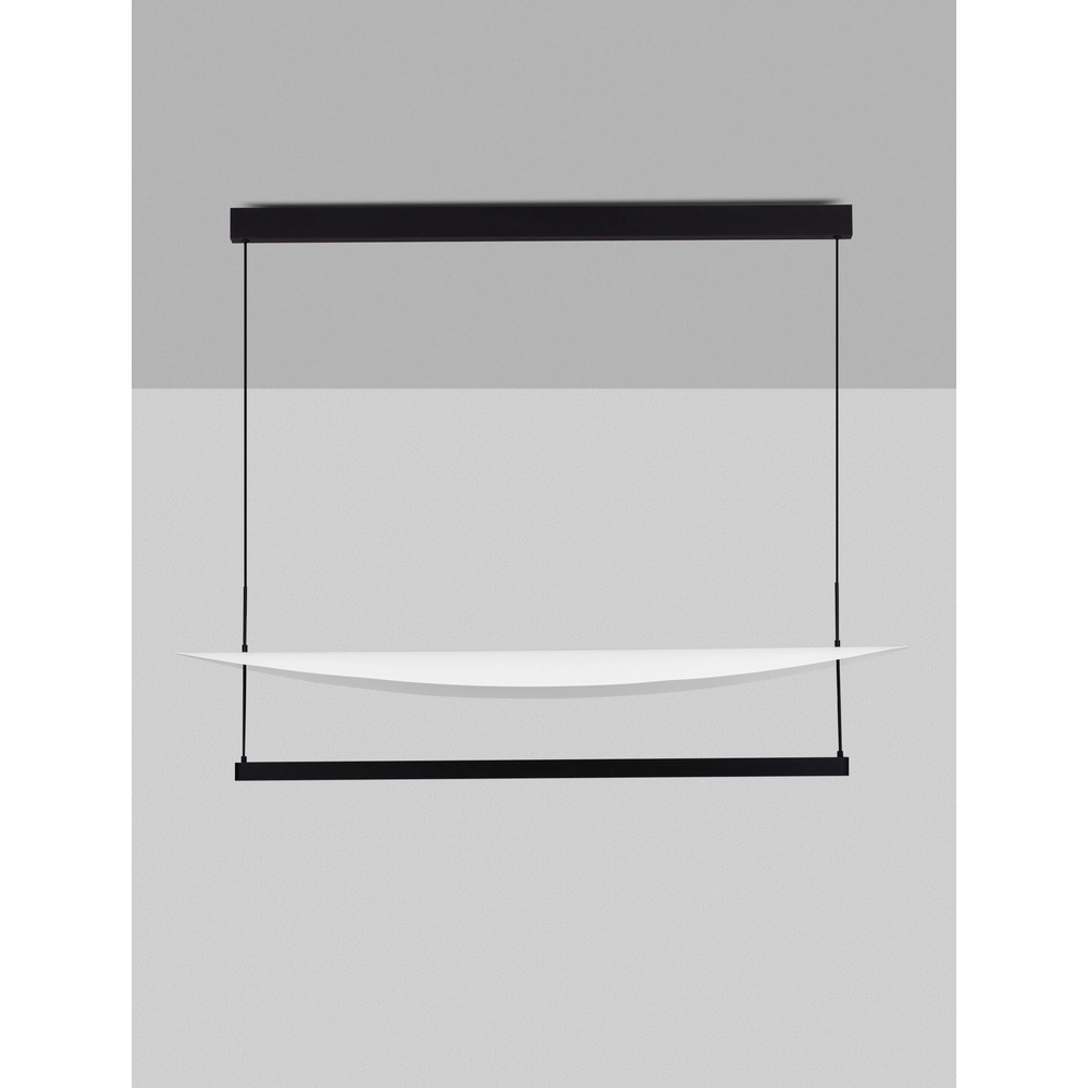 Suspension Diona ovale noir avec blanc 2700K