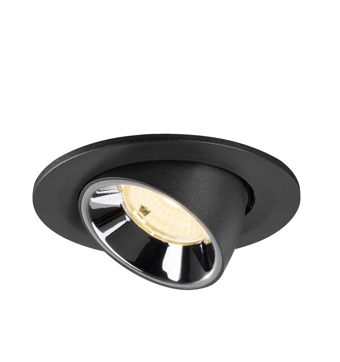 Spot encastré Numinos Gimble S noir/chrome 3000K - 55 deg SLV 4024163313490