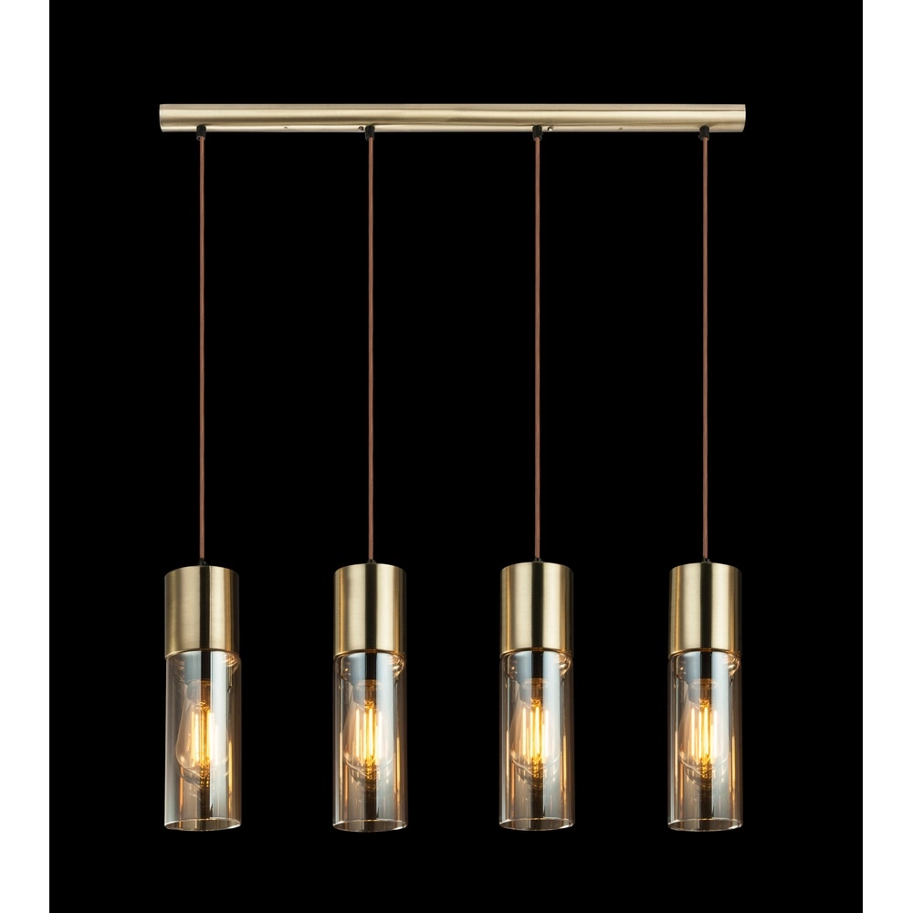 Lampe suspendue à 4 lumières Annika Conception en or Globo 9007371370214