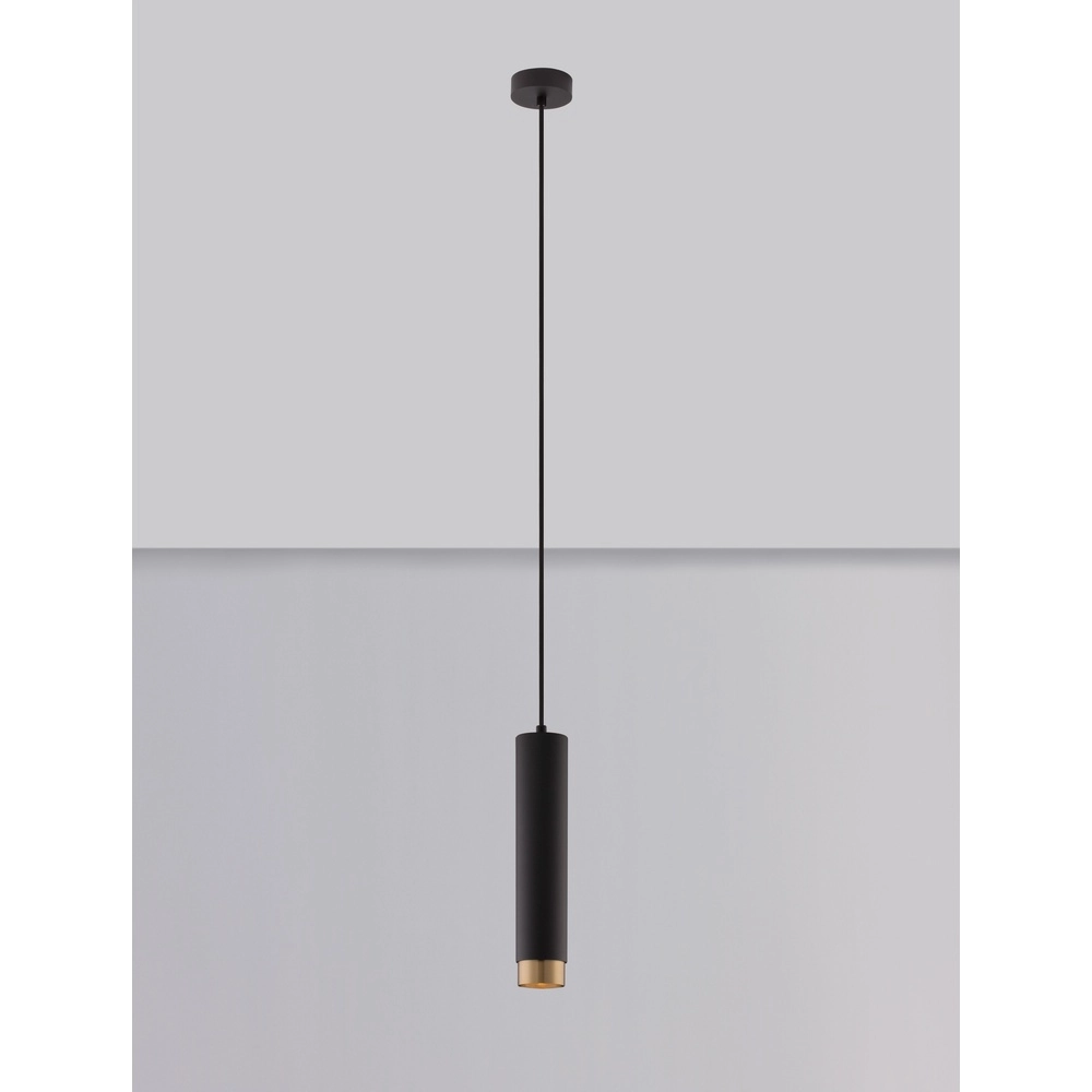 Suspension Pongo M simple 30cm noir avec or Lyora 5212017430328