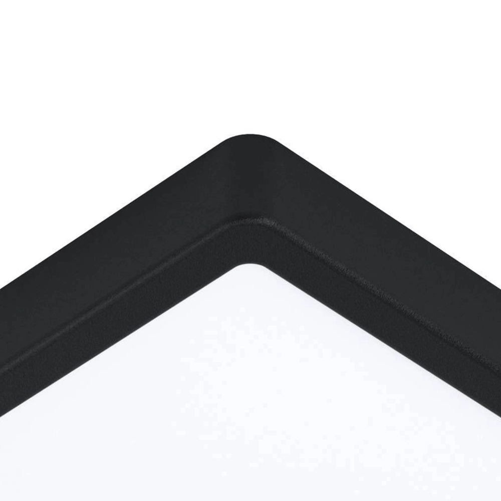 Plafonnier Zigbee Fueva-Z 28,5x28,5cm noir Eglo 9002759988548