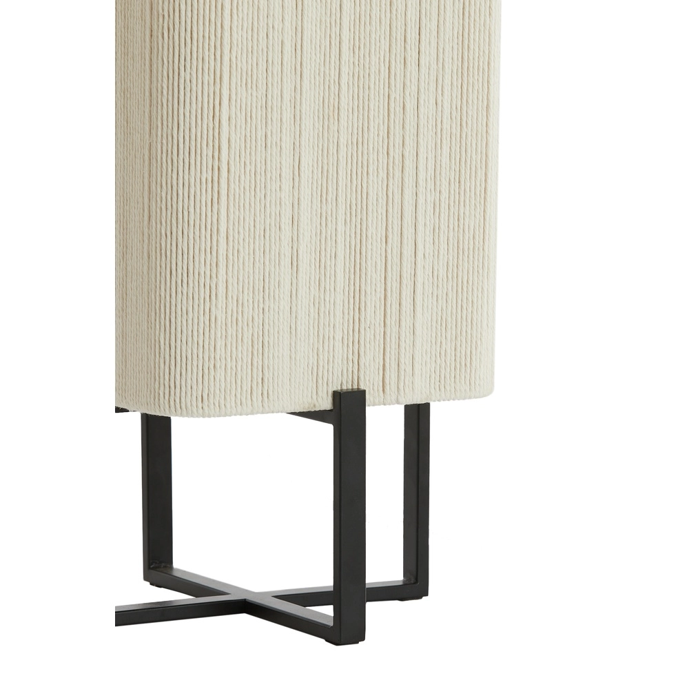 Lampe de table Wyn 50,5 cm - corde crème avec noir Light & Living 8717807792558