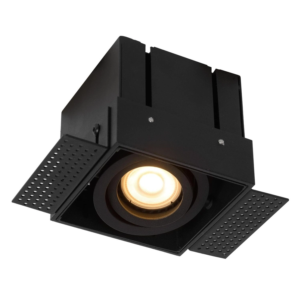 Projecteur encastré élégant Trimless Noir simple Lucide 5411212092212