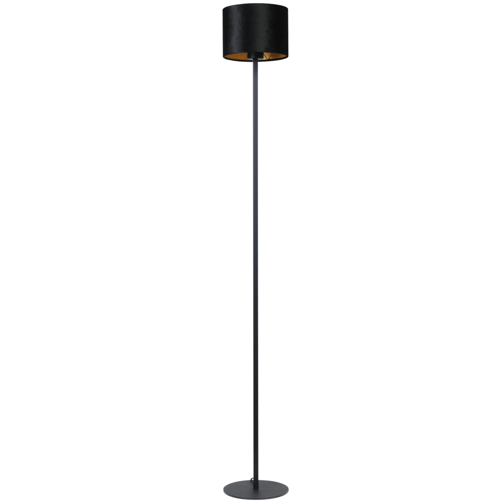 Lampadaire noir Venus 150cm avec abat-jour noir Masterlight 8718121204239