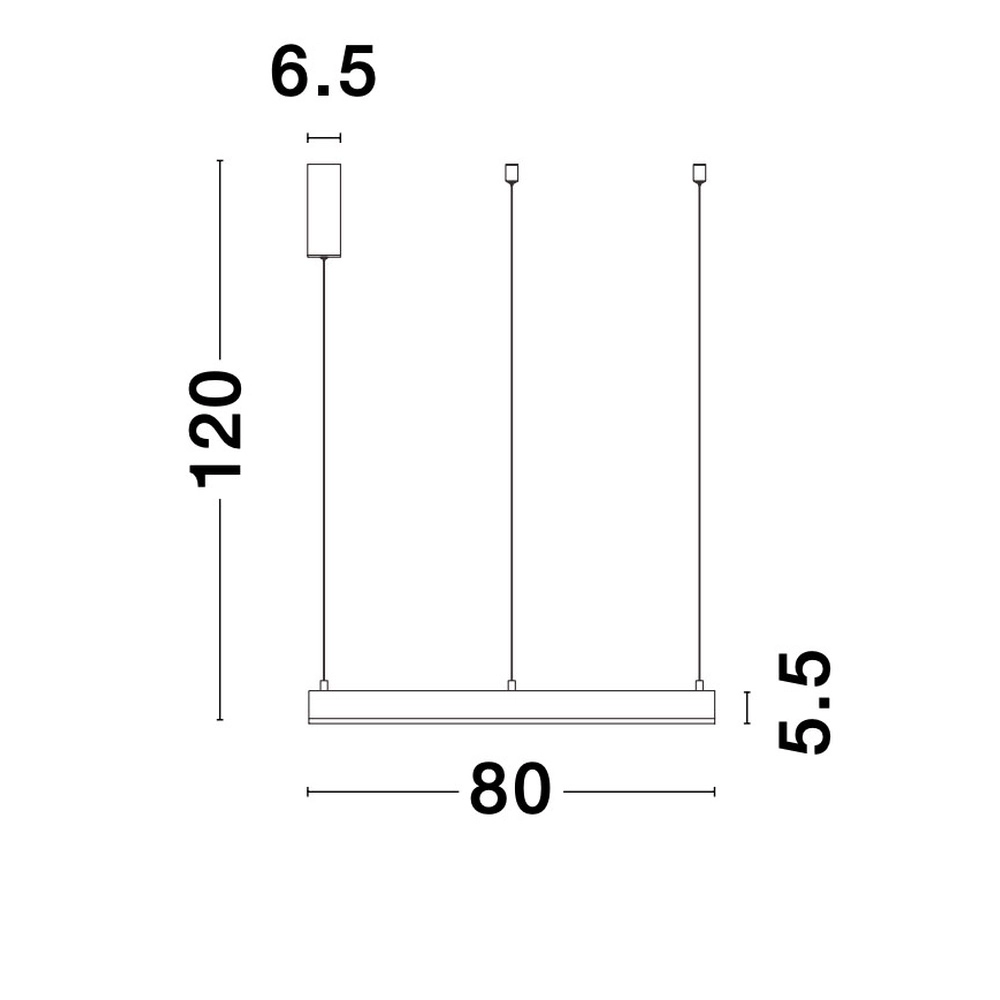 Suspension Motif blanc Ø 80cm 3000K Lyora 5212017421968