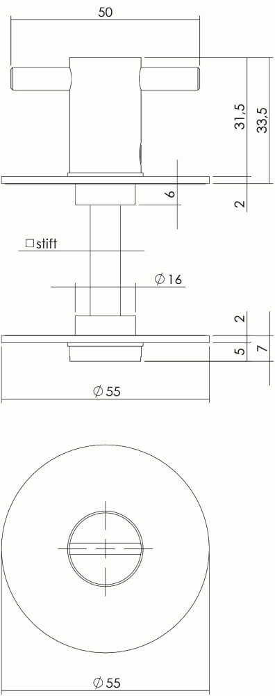 Fermeture des toilettes Tira Adhésif plat de 8 mm Intersteel 8714186410431
