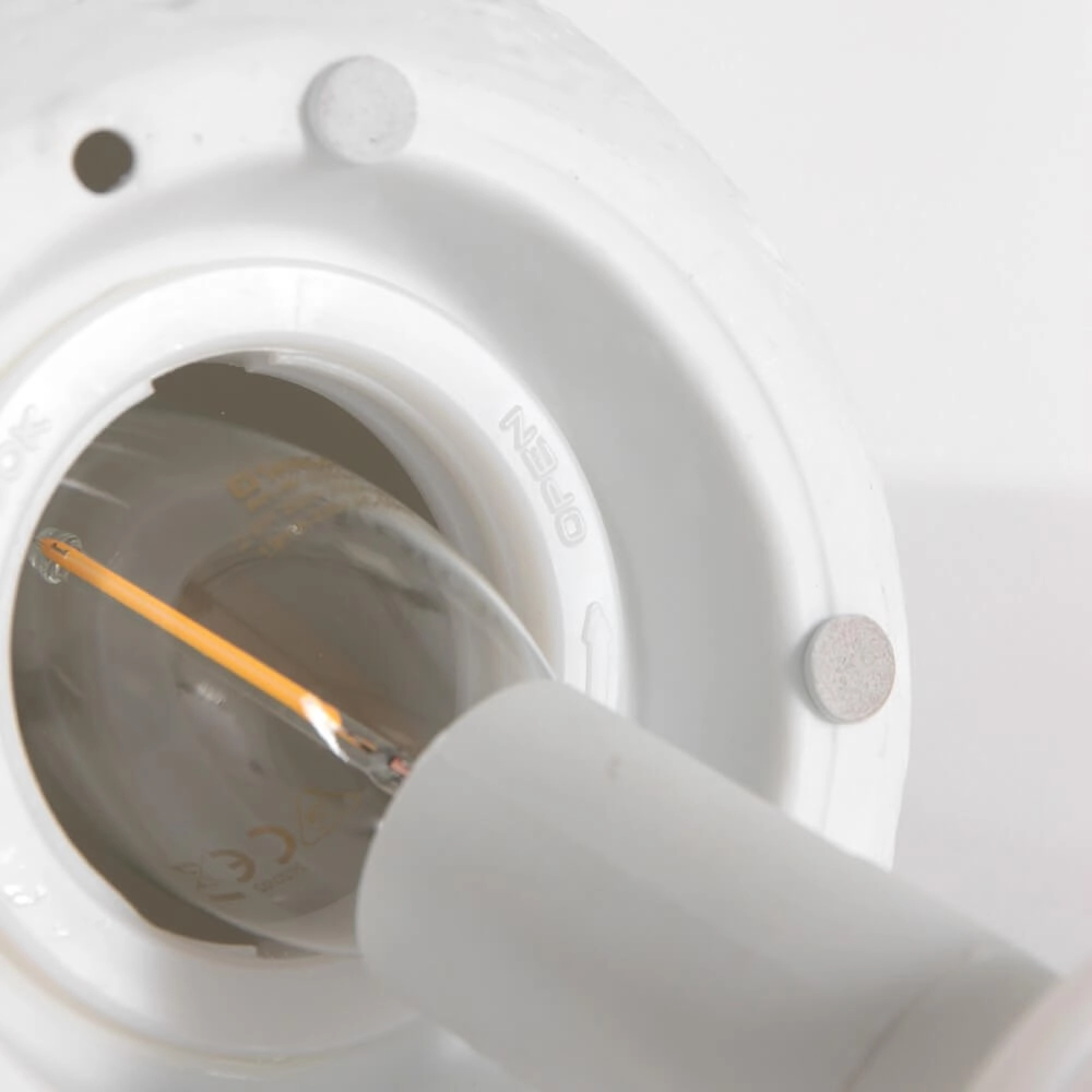 Lampe de table blanche Jazz de plâtre Steinhauer 8712746146882