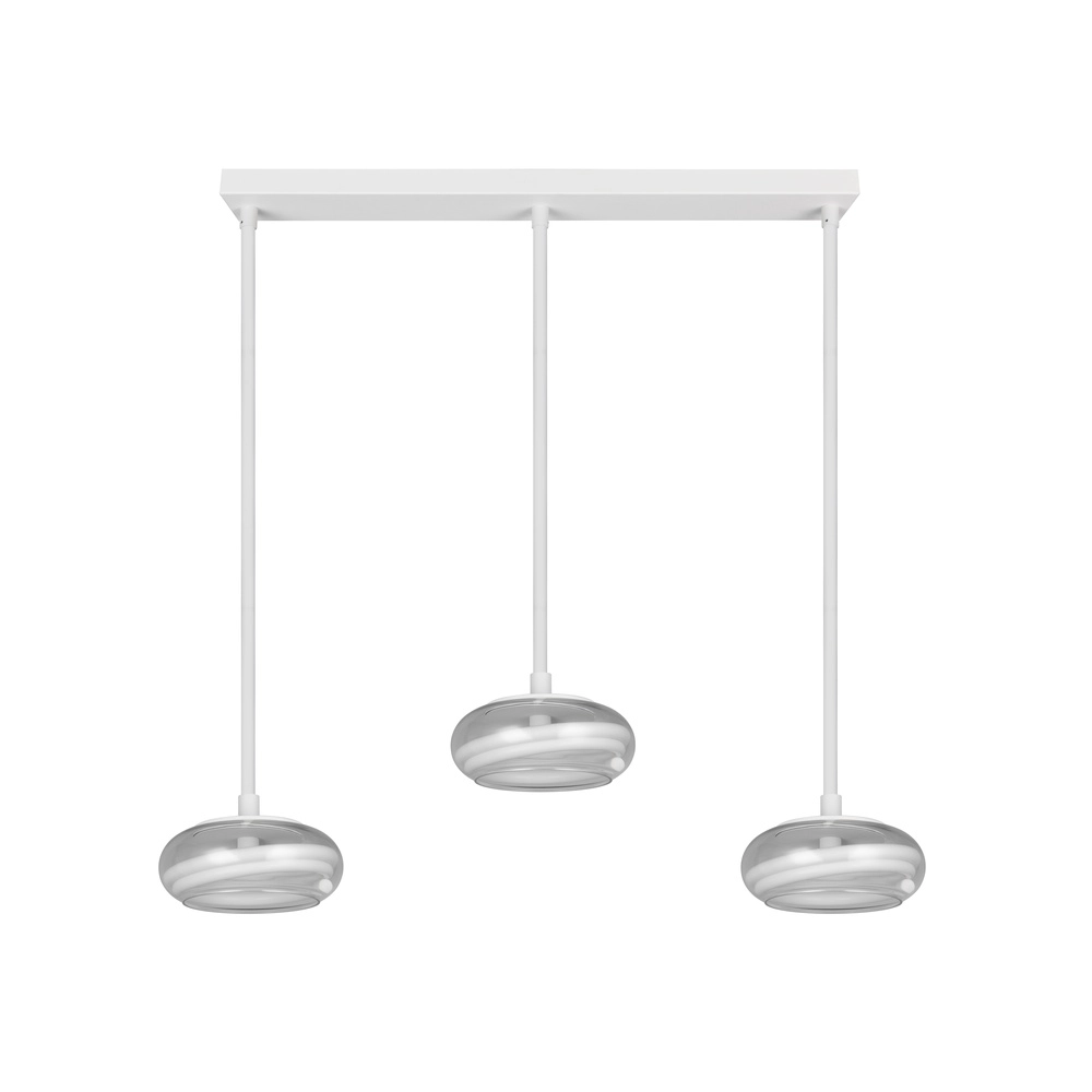 Lampe pendante à 3 lumières Tarsia Blanc Trio 4017807683363