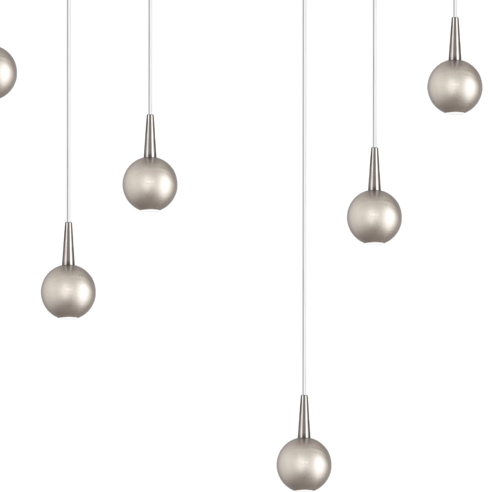 Lampe suspendue à 9 lampes Talana nickel Ø 50cm DTW Masterlight 8718121354019